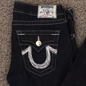 True Religion Brand Jeans with Sequin Pocket Logo